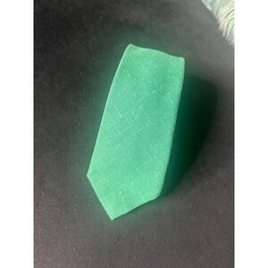 Linen Green Necktie for Men 57" x 3"